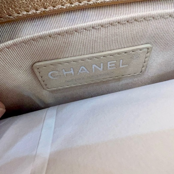 Chanel Medium Boy Flap Perforated Quilted Gold - Picture 11 of 11